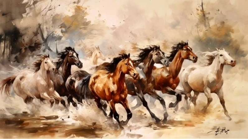 Hình ảnh mã đáo thành công đẹp nhất với đàn ngựa phi nước đại