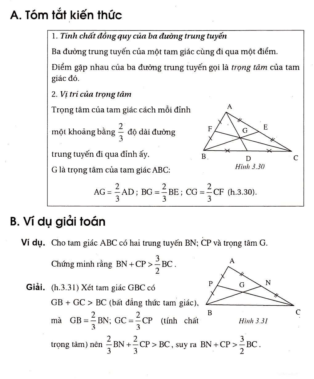 Hình ảnh minh họa đường trung tuyến trong tam giác vuông