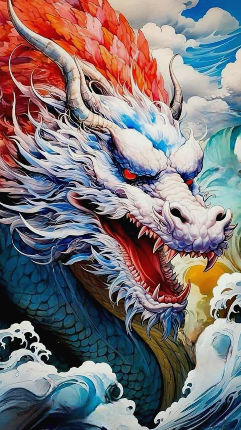 Hình nền điện thoại con Rồng đẹp nhất, thể hiện sự uy nghi và tráng lệ