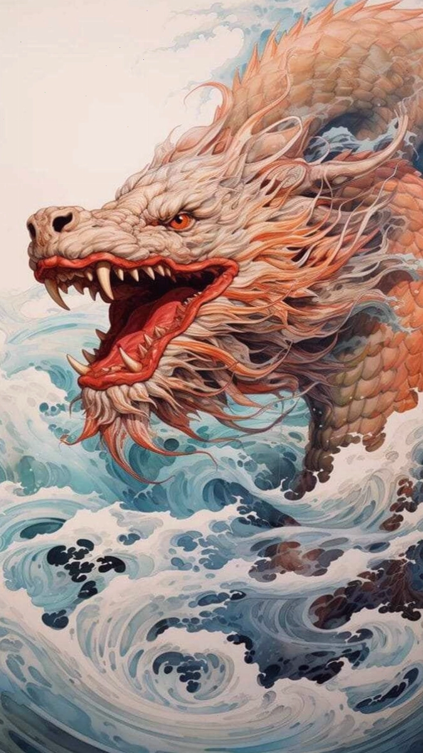 Hình nền điện thoại con Rồng độc đáo với ý tưởng sáng tạo