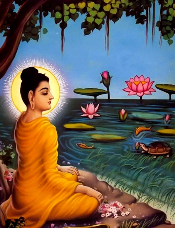 Hình nền điện thoại Phật Thích Ca Mâu Ni đơn giản, tinh tế
