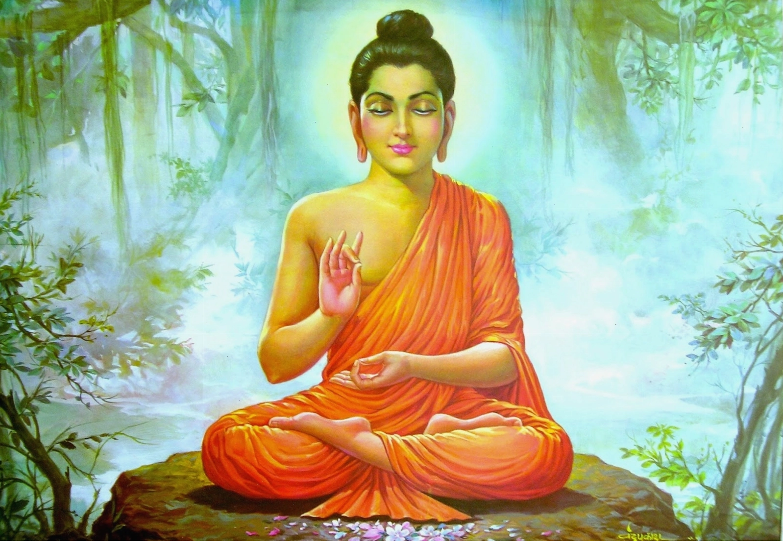 Hình nền Phật Thích Ca Mâu Ni tĩnh lặng