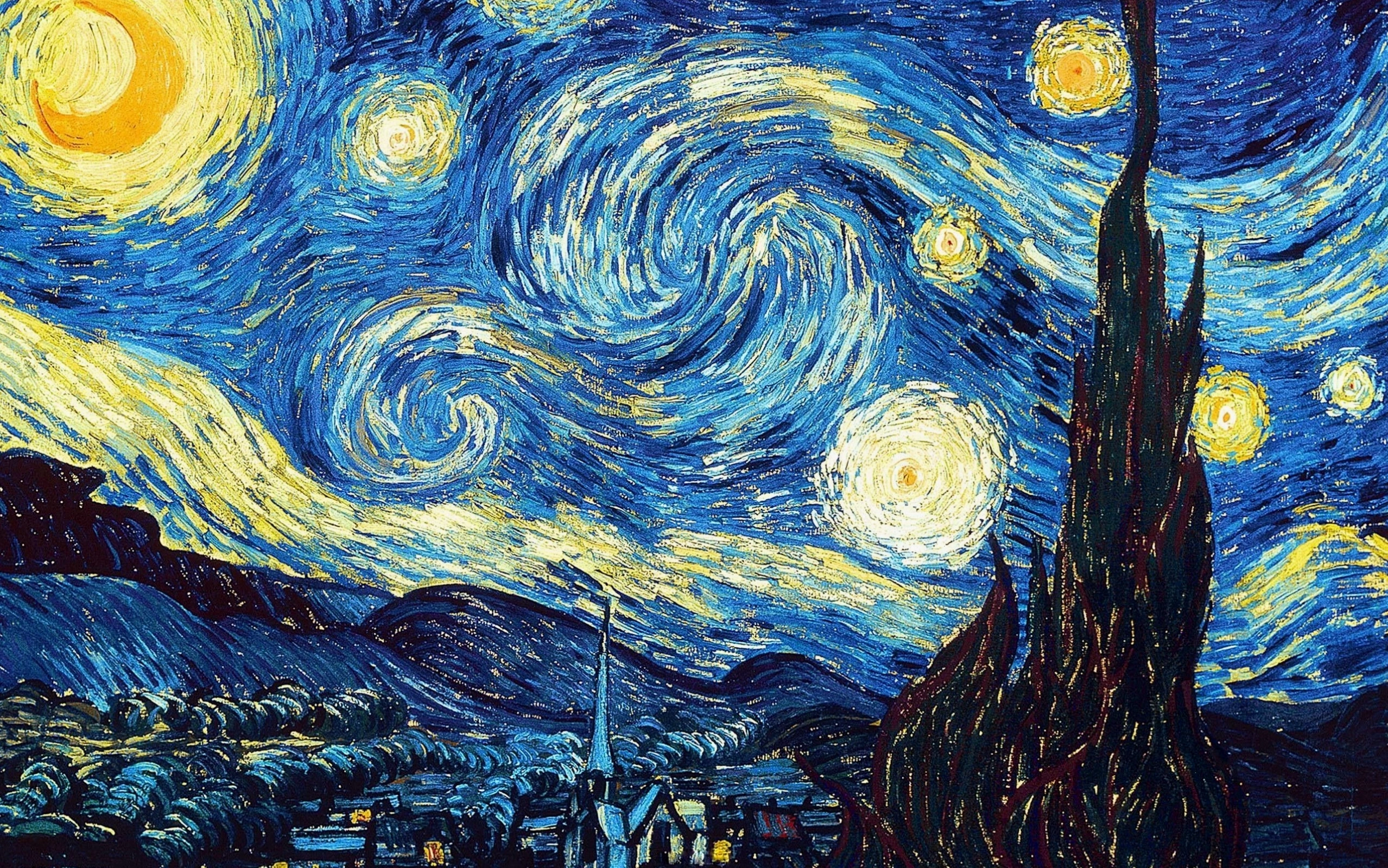Hình nền tranh Van Gogh với phong cách vẽ độc đáo