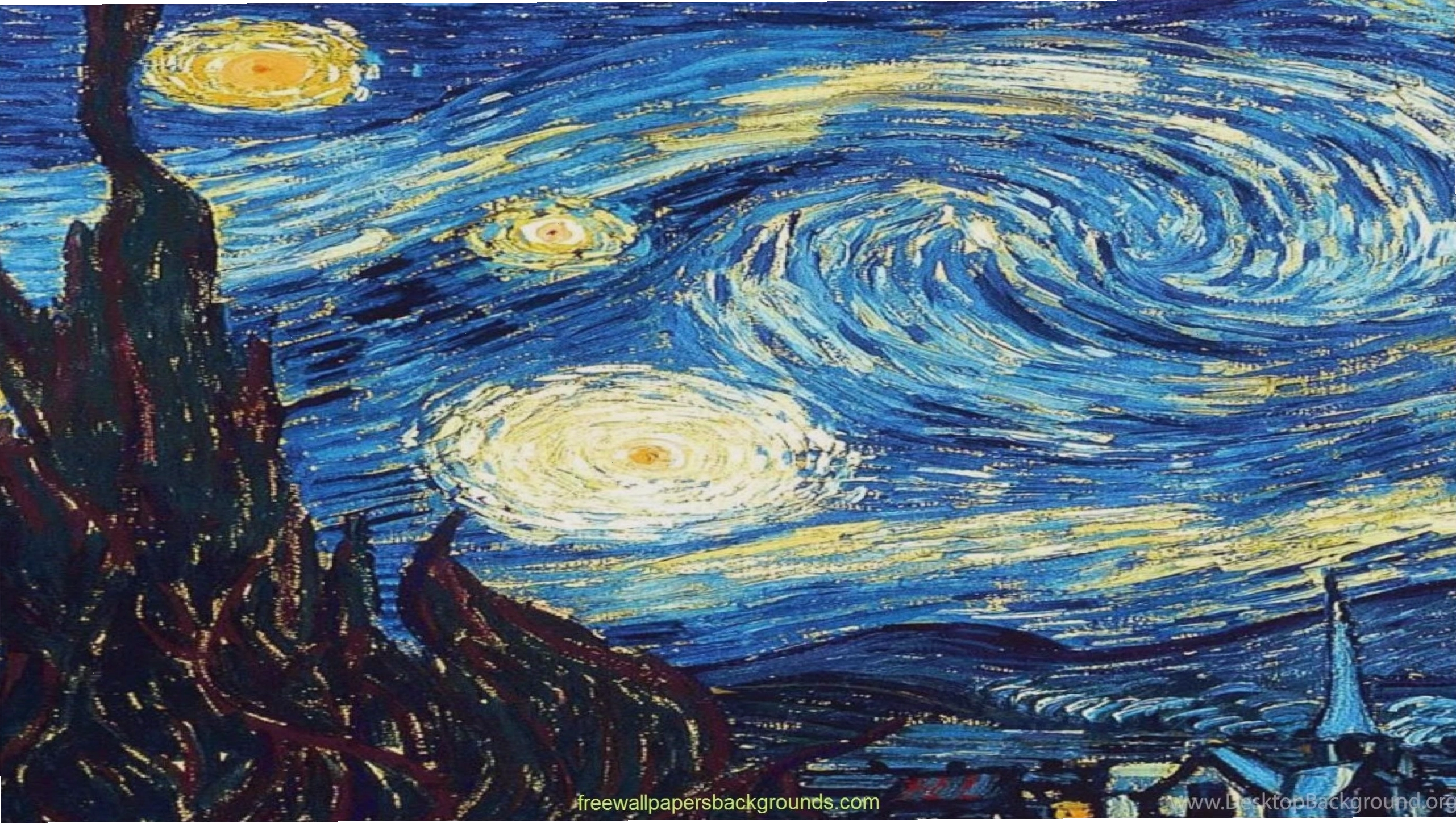 Hình nền Van Gogh Starry Night Paintings cho iPhone