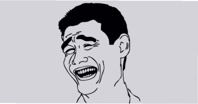 Meme ảnh vẽ chú chó biểu cảm hài hước