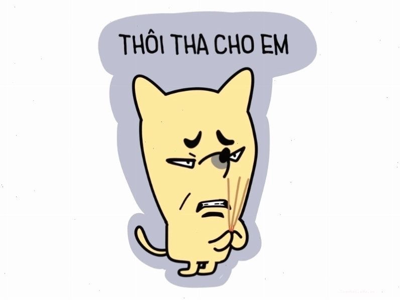 Meme ảnh vẽ với dòng chữ: Meme thôi tha cho em