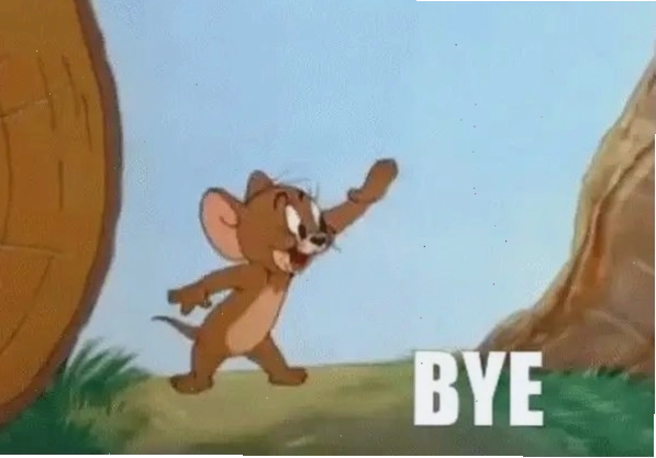 Meme bye theo phong cách tối giản và hiện đại