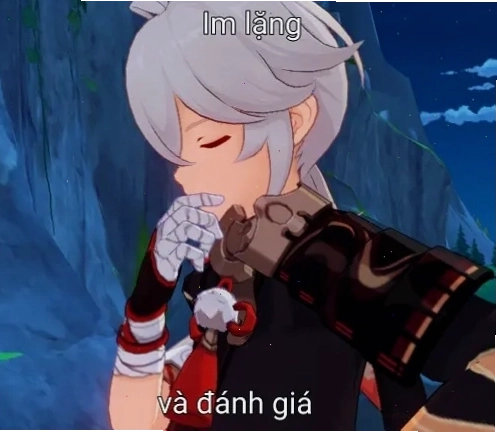 Meme đánh giá hài hước với biểu cảm khó chịu