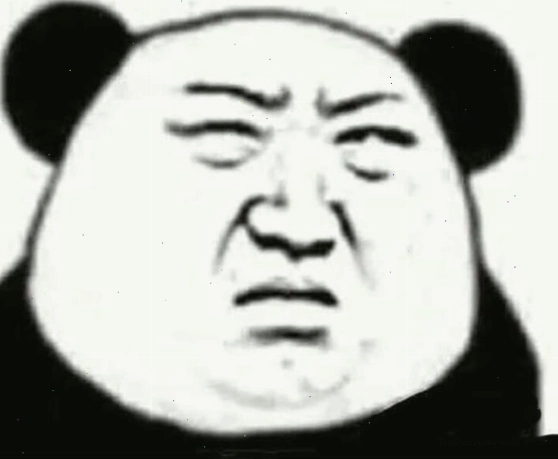 Meme gấu trúc với ánh mắt khinh bỉ