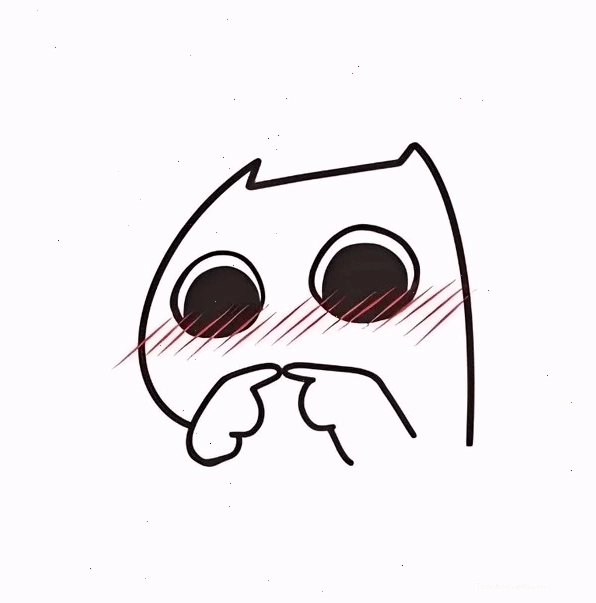 Meme ngại ngùng thể hiện biểu cảm xấu hổ và bối rối