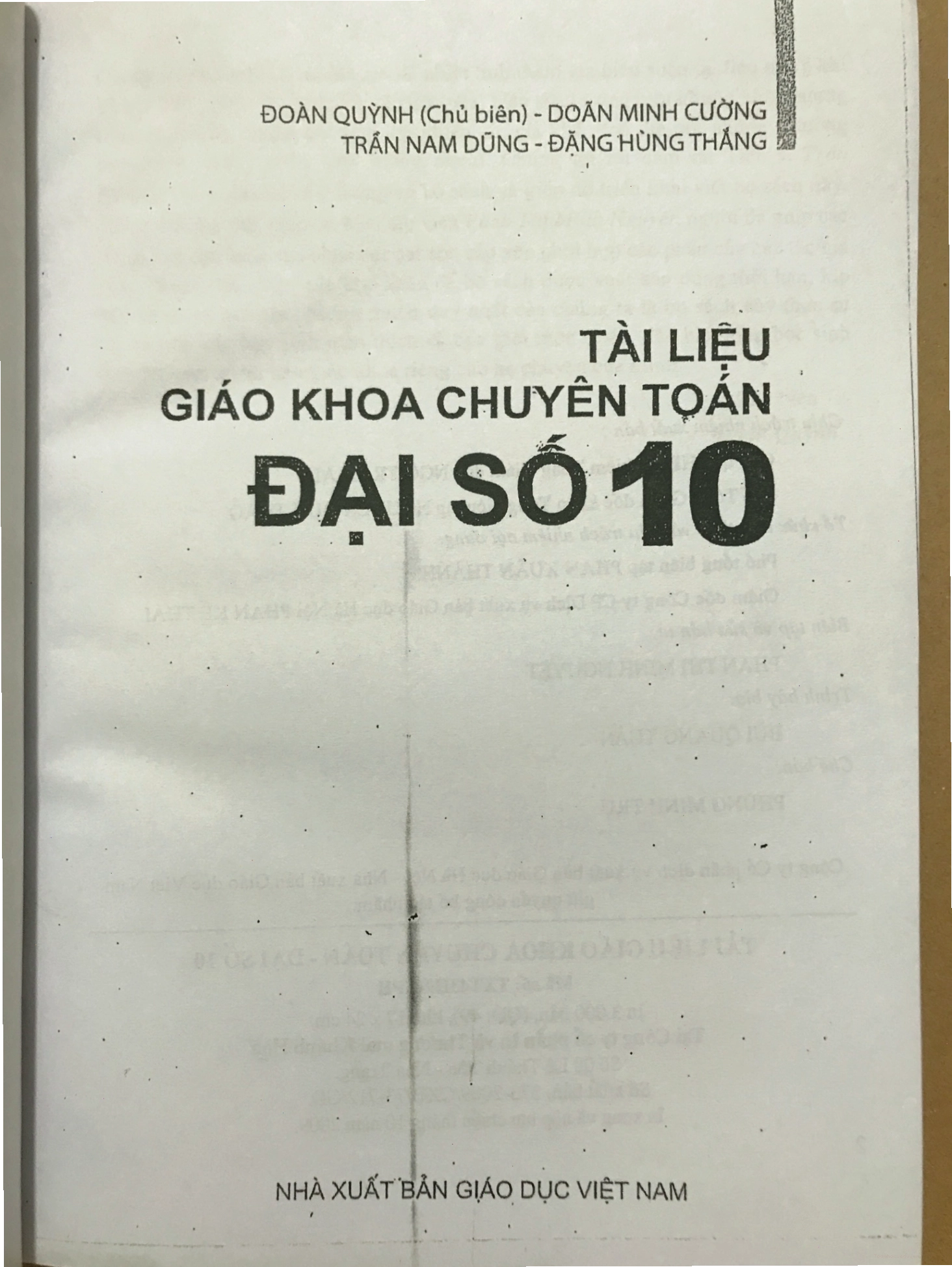 Minh họa bài giải trong sách Đại số 10