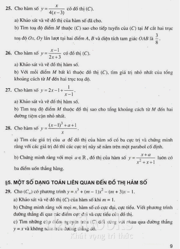 Minh họa bài tập đạo hàm trong tài liệu chuyên toán giải tích 12