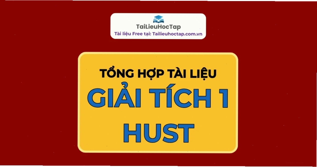 Minh họa bìa tài liệu Giải tích 1