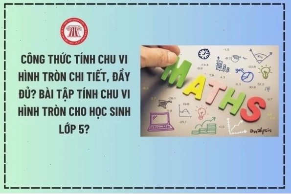 Minh họa công thức tính chu vi hình tròn