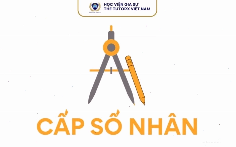 Minh họa định nghĩa cấp số nhân và công bội