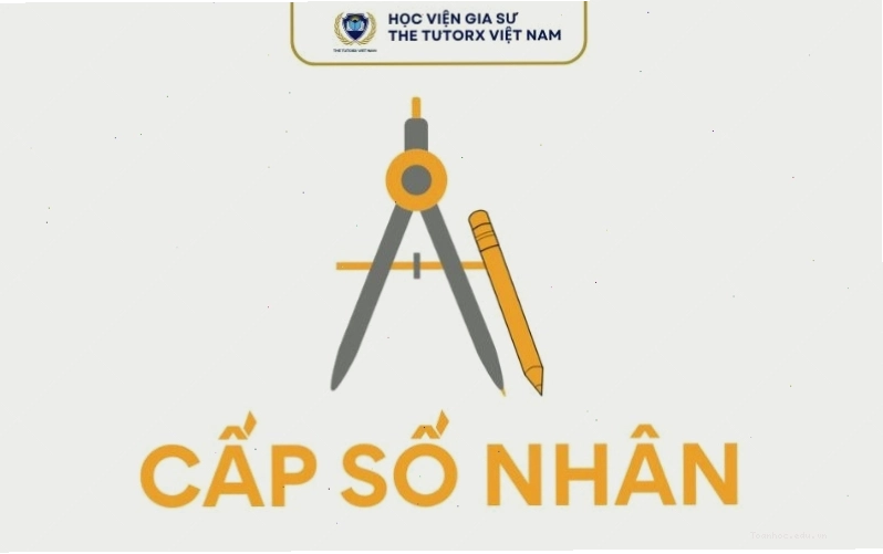 Minh họa định nghĩa cấp số nhân với công bội q