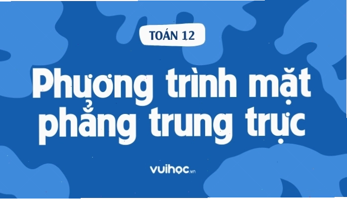 Minh họa định nghĩa mặt phẳng trung trực của đoạn thẳng