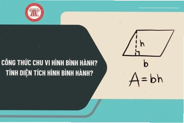 Minh họa hình bình hành với các cạnh và góc