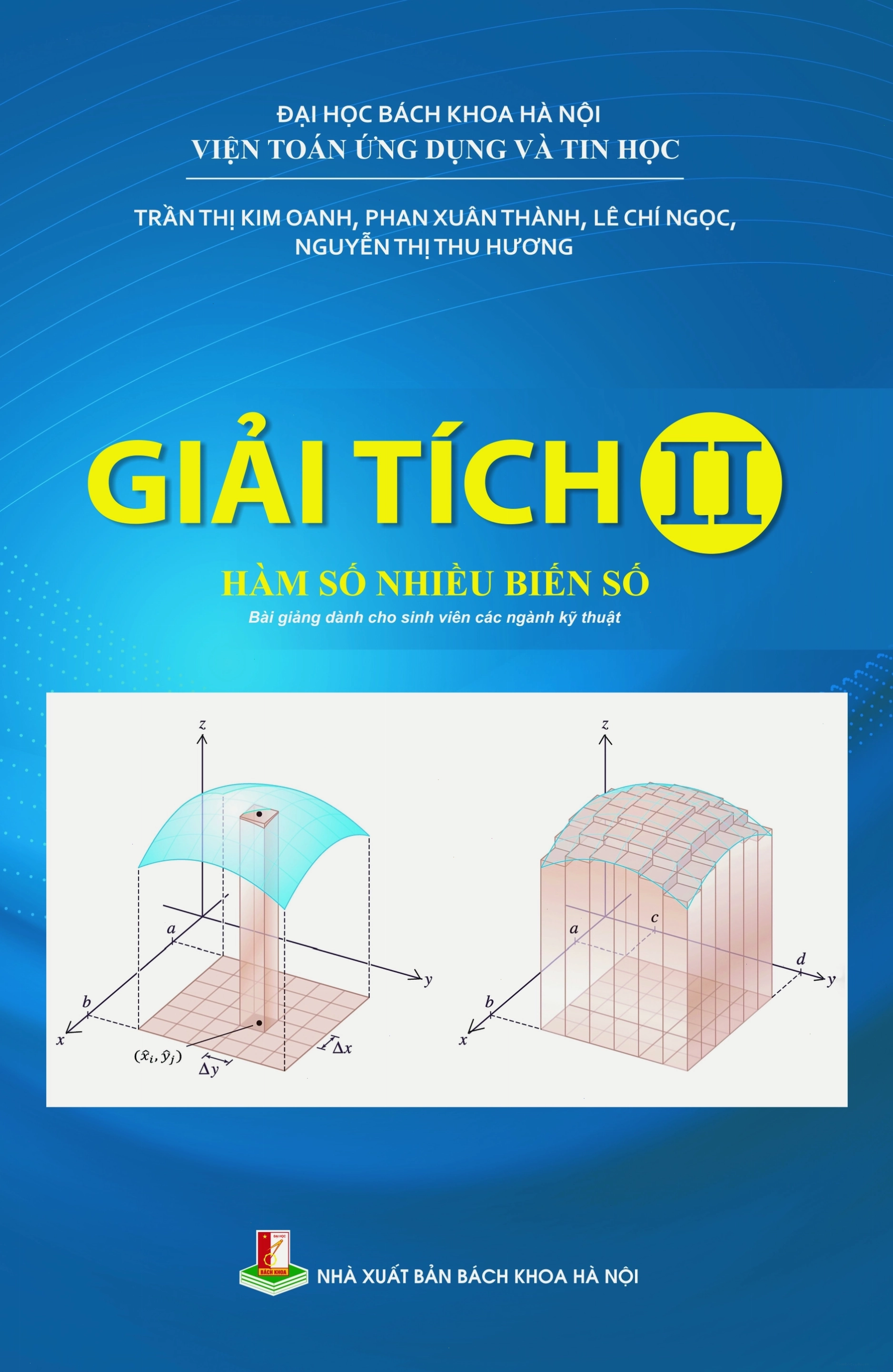 Minh họa khái niệm tích phân kép trong giáo trình Giải tích 2