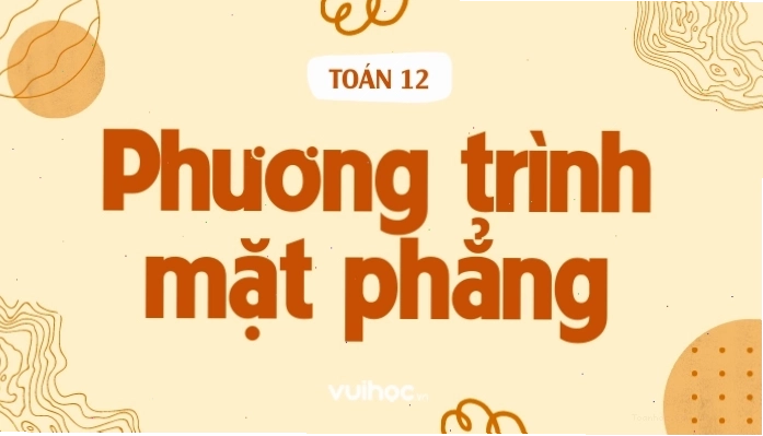 Minh họa lý thuyết phương trình mặt phẳng trong không gian Oxyz
