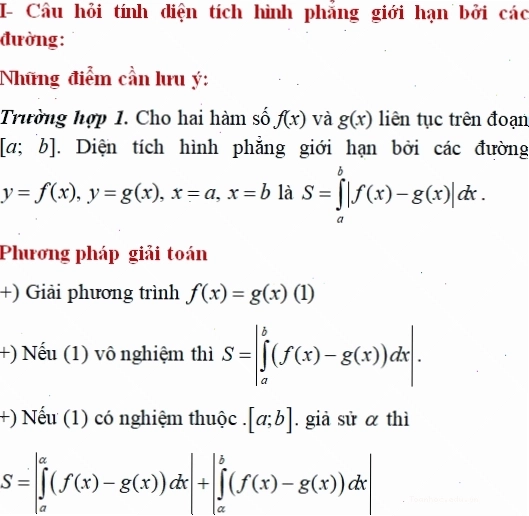 Minh họa tính diện tích hình phẳng giới hạn bởi đồ thị hàm số và trục hoành