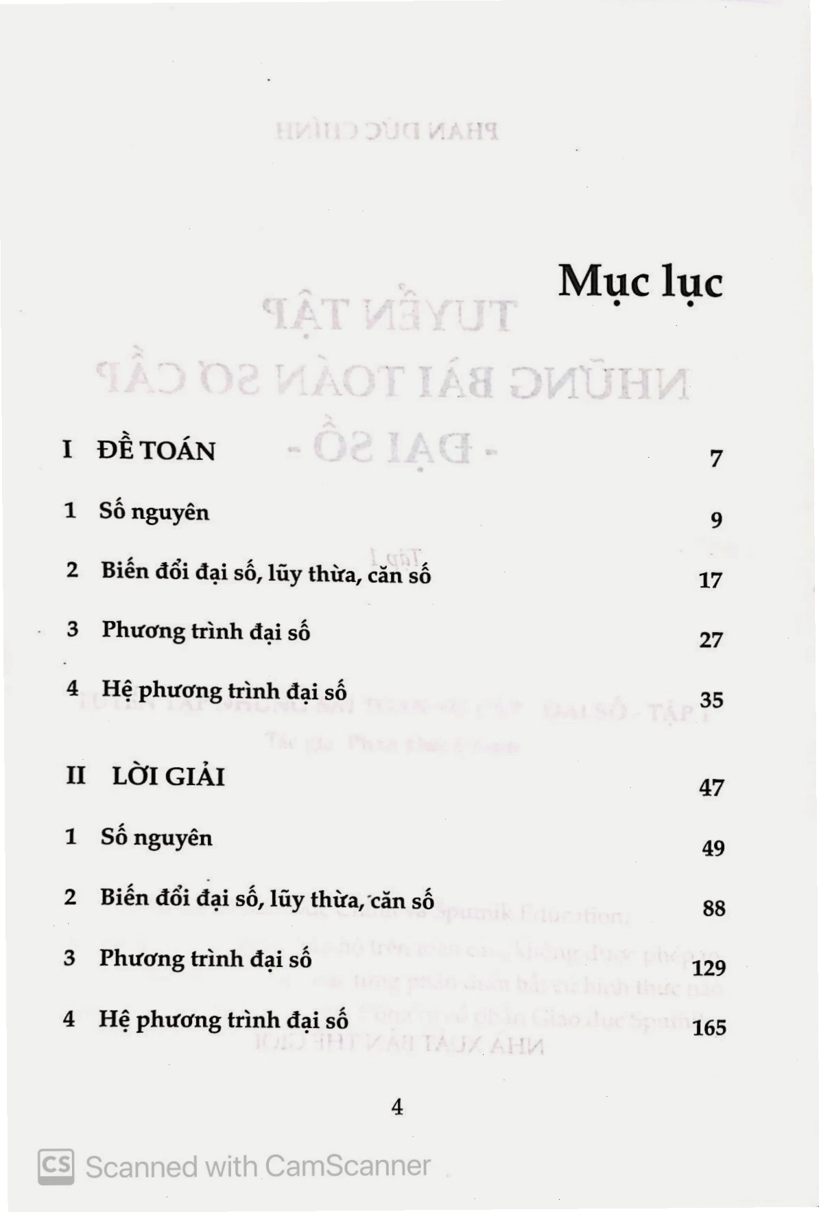 Minh họa ví dụ giải bài toán đại số