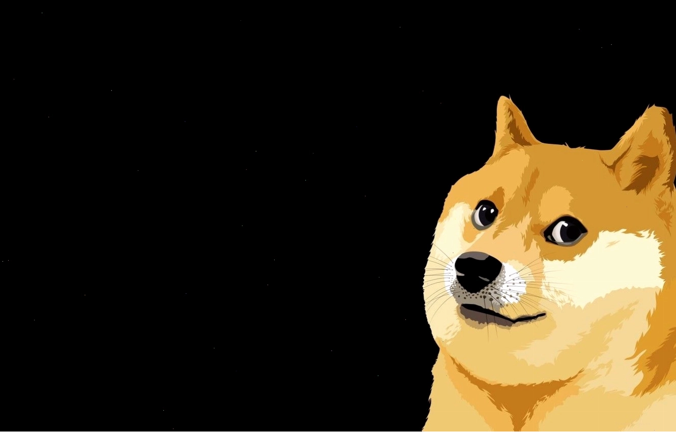 Minimalist Dog wallpaper - Hình nền Doge với phong cách tối giản