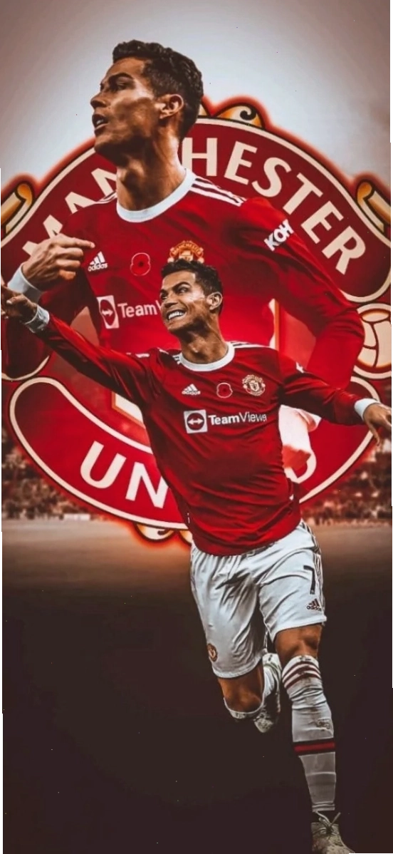 Ronaldo với màu áo Manchester United