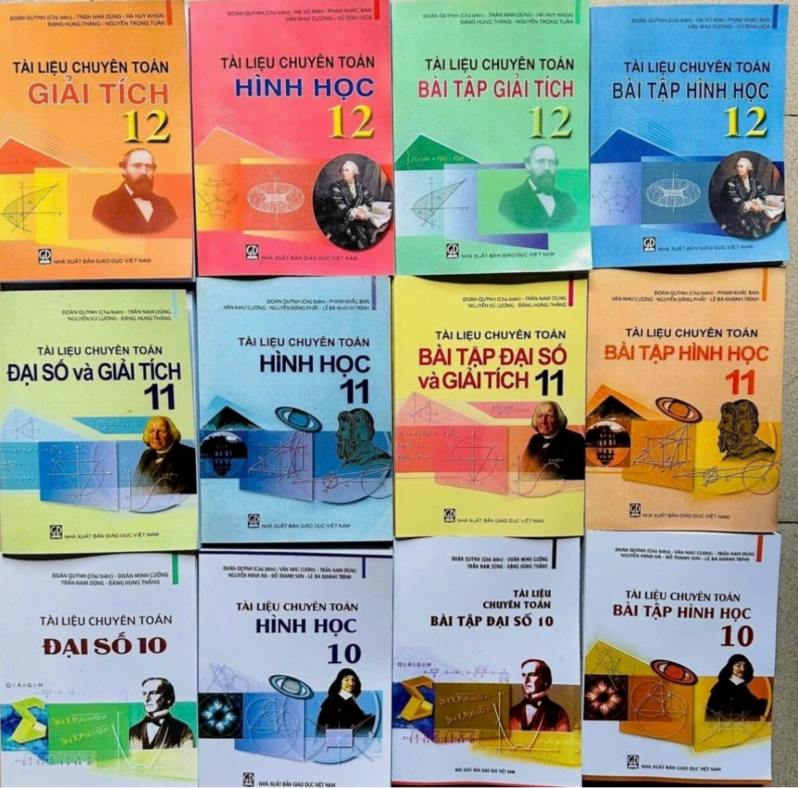 [Sách photo] Combo Tài Liệu Chuyên Toán Lớp 10 - 11 - 12