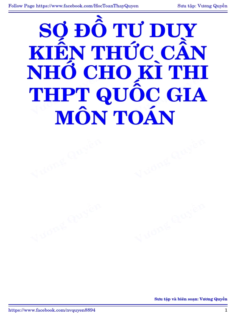 Sơ đồ tư duy Toán 12 chương 1 đại số: Nắm vững kiến thức cốt lõi