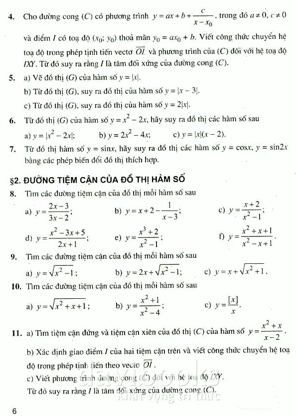 Tài liệu chuyên toán bài tập giải tích 12