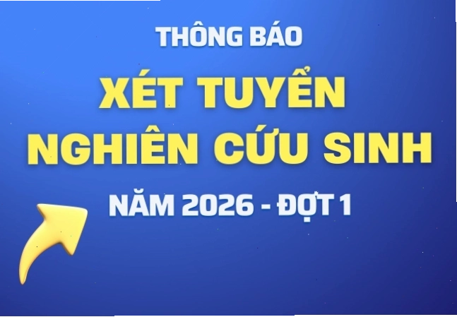 Thông báo tuyển sinh chương trình Tiến sĩ