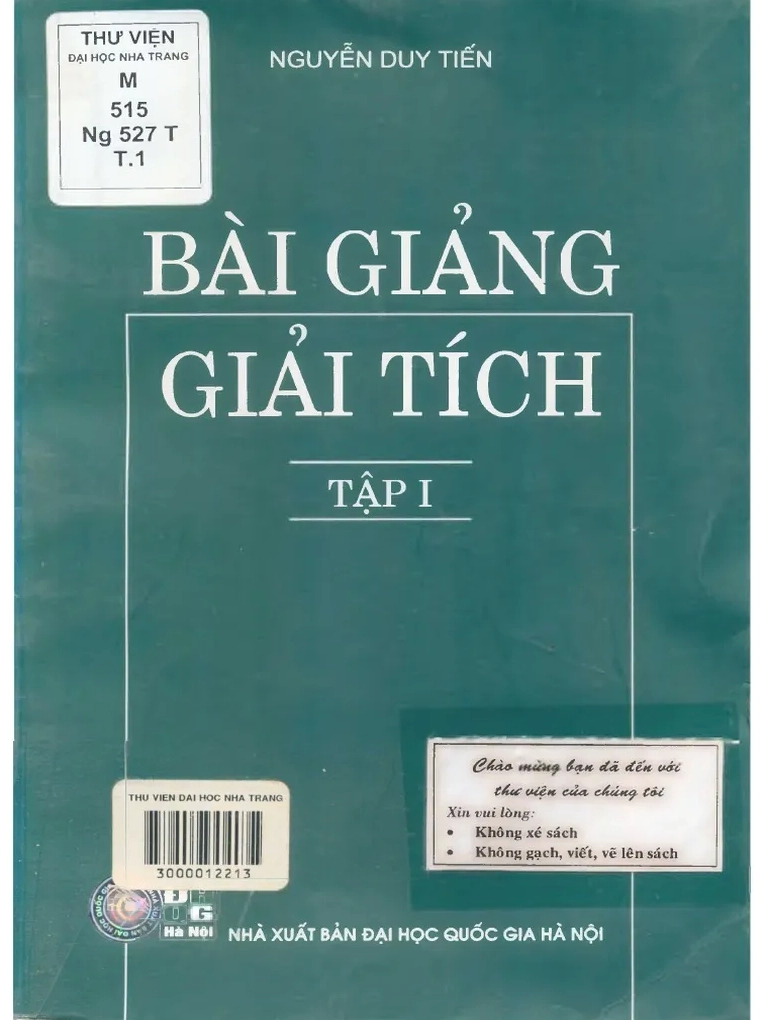 Tổng hợp bài giảng Giải tích 1 và tài liệu học tập chi tiết