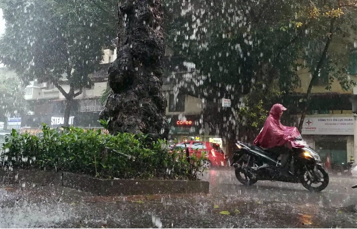 Hiện tượng mưa dông kéo dài tại khu vực miền Bắc