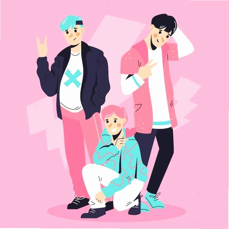 Nhóm nhạc nam Kpop chibi ấn tượng