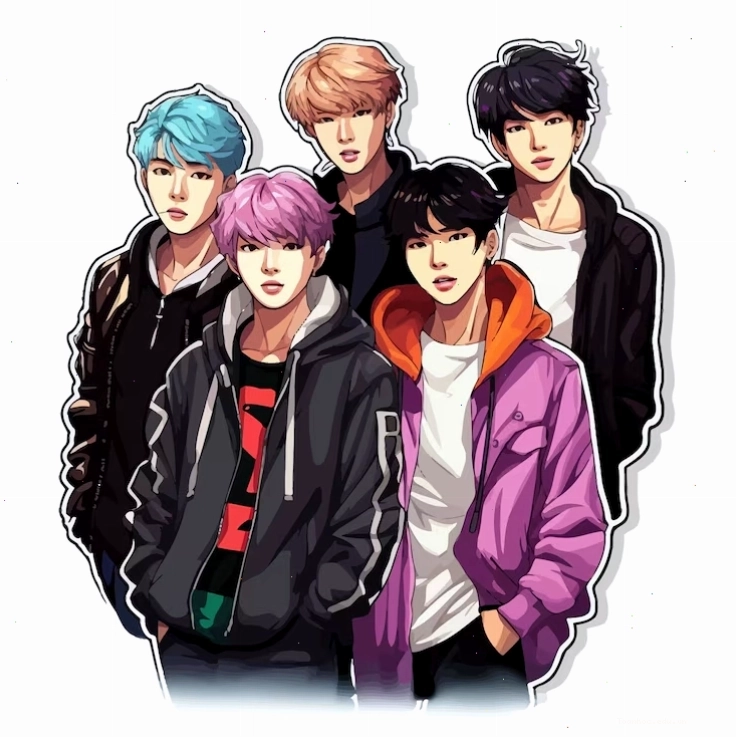 Thiết kế hình dán Kpop ấn tượng