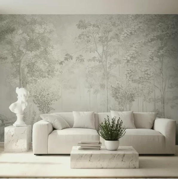 Tactile 3D surface wallpaper for accent walls