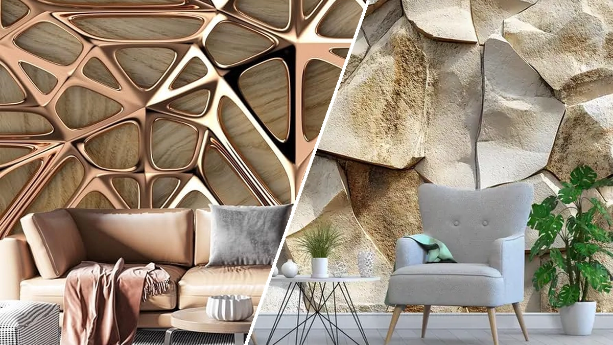 Upgrade your sleep space with 3d textured wallpaper for accent wall bedroom designs