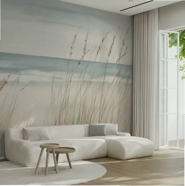 Watercolor 3D wallpaper with soft texture