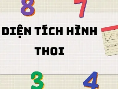 Tổng hợp công thức tính diện tích hình thoi