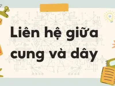 Lý thuyết liên hệ giữa cung và dây - Toán lớp 9