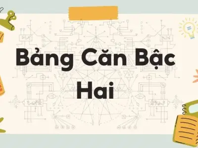 Lý thuyết về bảng căn bậc hai và các dạng bài tập liên quan - Toán lớp 9