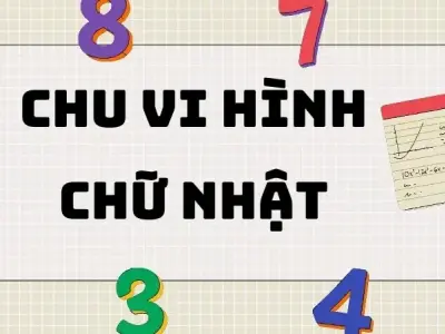 Lý thuyết và công thức tính chu vi hình chữ nhật lớp 3