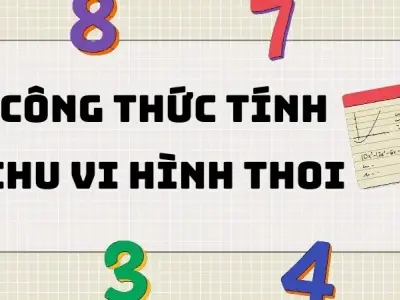 Lý thuyết và công thức chu vi hình thoi lớp 4