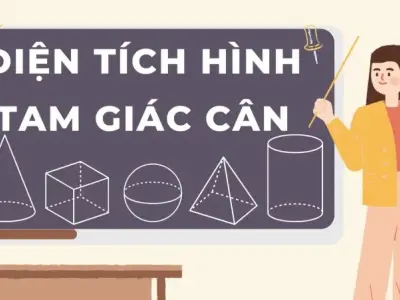 Công thức tính diện tích tam giác cân