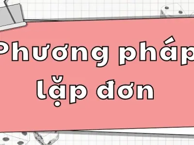 Sử dụng phương pháp lặp đơn để giải các bài toán phi tuyến