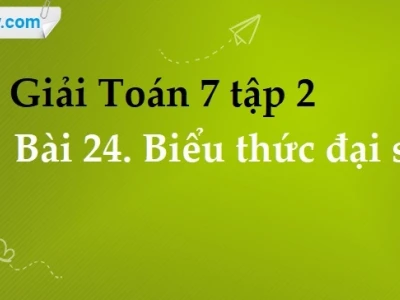 Giải bài 24 biểu thức đại số Toán 7: Kiến thức và bài tập chi tiết