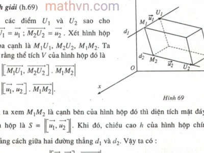 Khoảng cách giữa 2 đường thẳng chéo nhau trong không gian