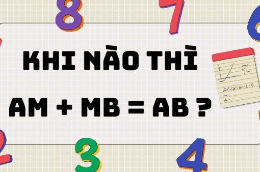 Khi nào thì AM + MB = AB ? Tổng hợp kiến thức quan trọng