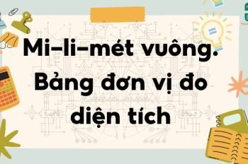 Lý thuyết Mi-li-mét vuông. Bảng đơn vị đo diện tích